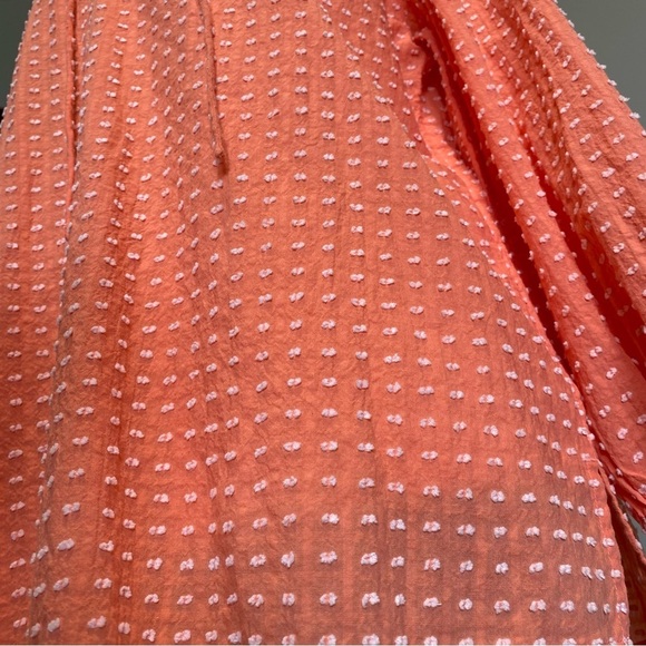 NWT Loft size Small Muted Orange Embroidered Polka Dots - Picture 4 of 12